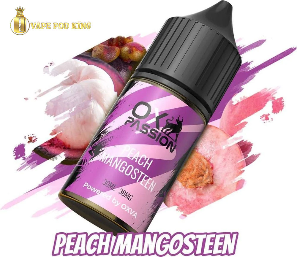 Ox Passion Juice Đào Măng Cụt - Peach Mangosteen 30ml