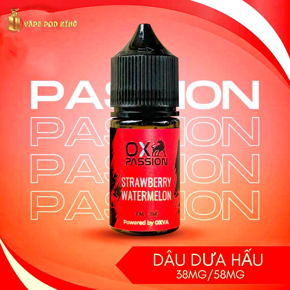 Ox Passion Juice Dưa Hấu Dâu - Watermelon Strawberrry 30ml