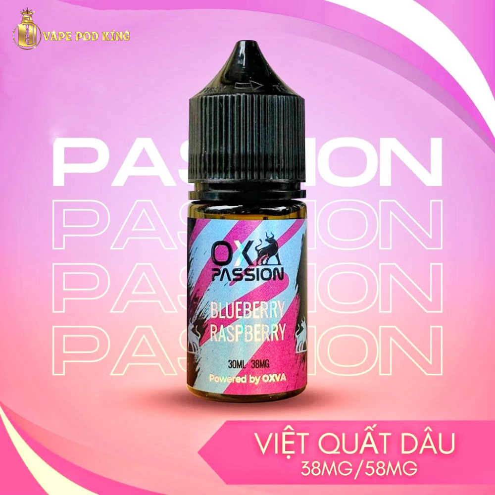 Ox Passion Juice Mâm Xôi Việt Quất - Blueberry Raspberry 30ml