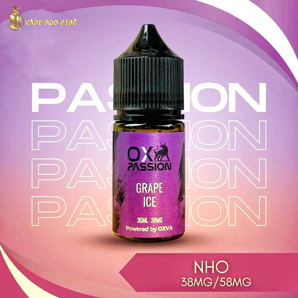 Ox Passion Juice Nho - Grape Ice 30ml