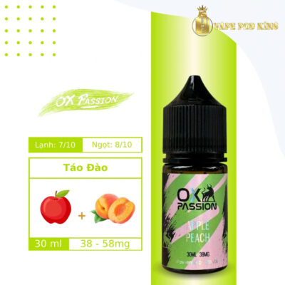 Ox Passion Juice Táo Đào- Apple Peach 30ml