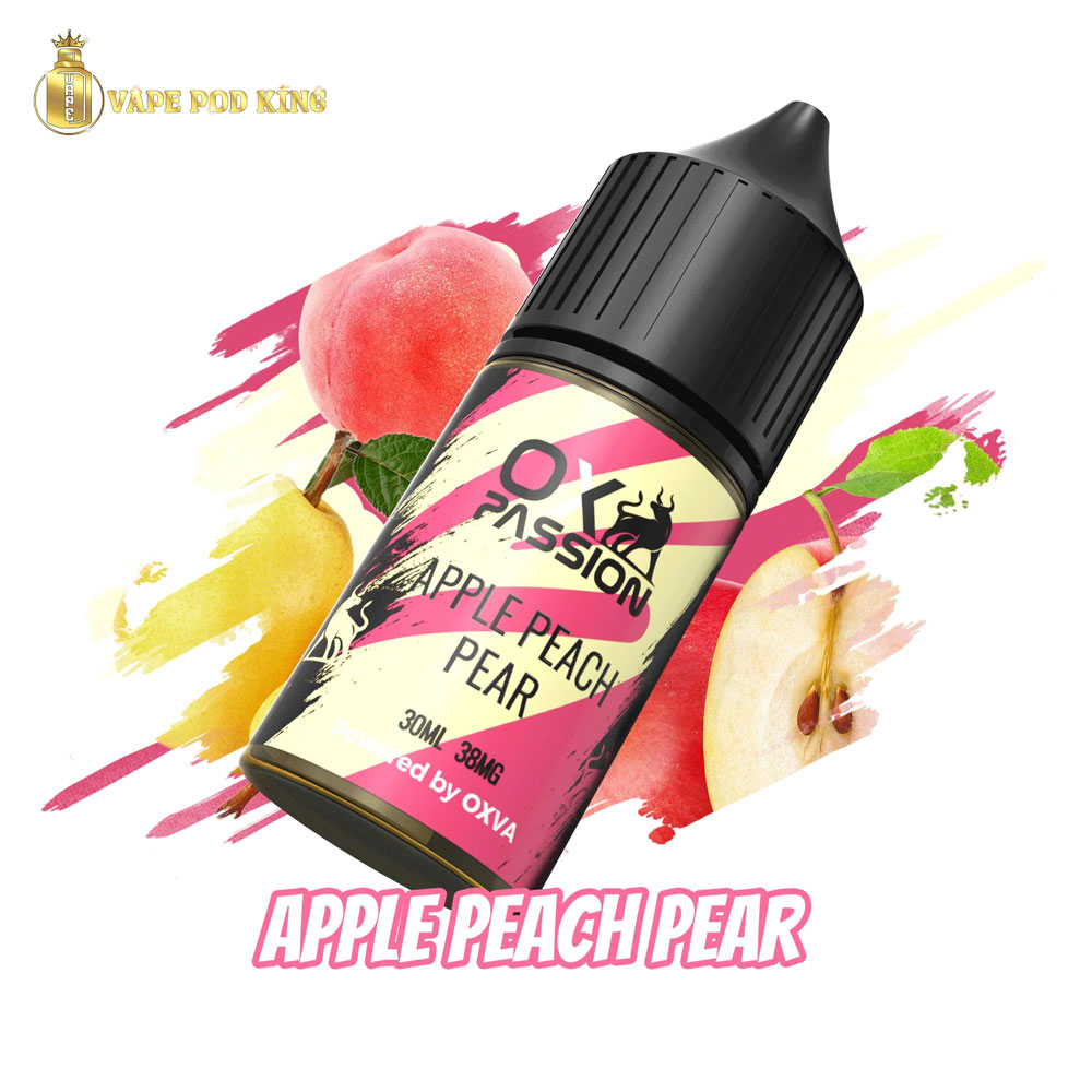 Ox Passion Juice Táo Đào Lê - Apple Peach Pear 30ml