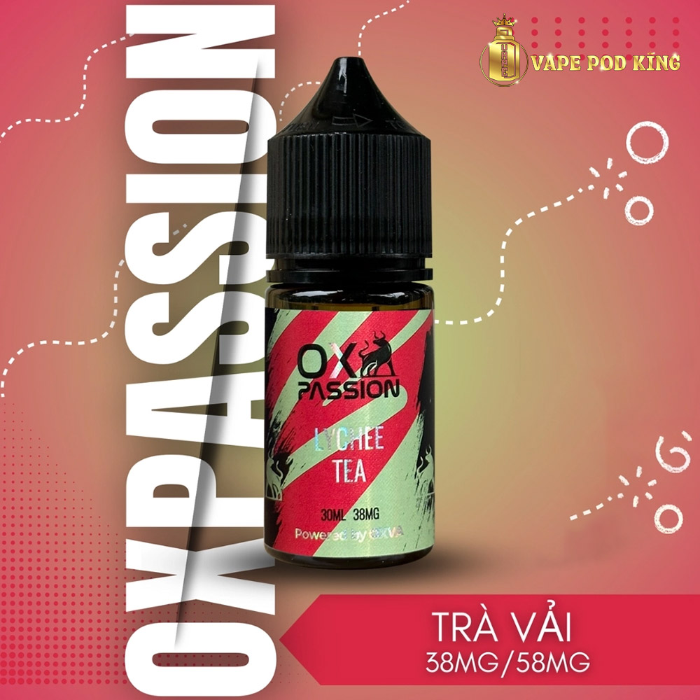Ox Passion Juice Trà Vải - Lychee Tea 30ml