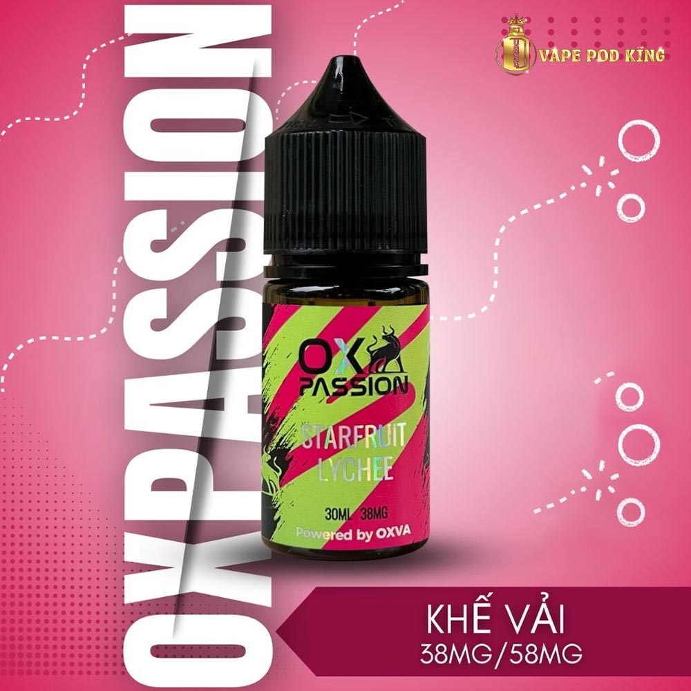 Ox Passion Juice Vải Khế - Starfruit Lychee 30ml