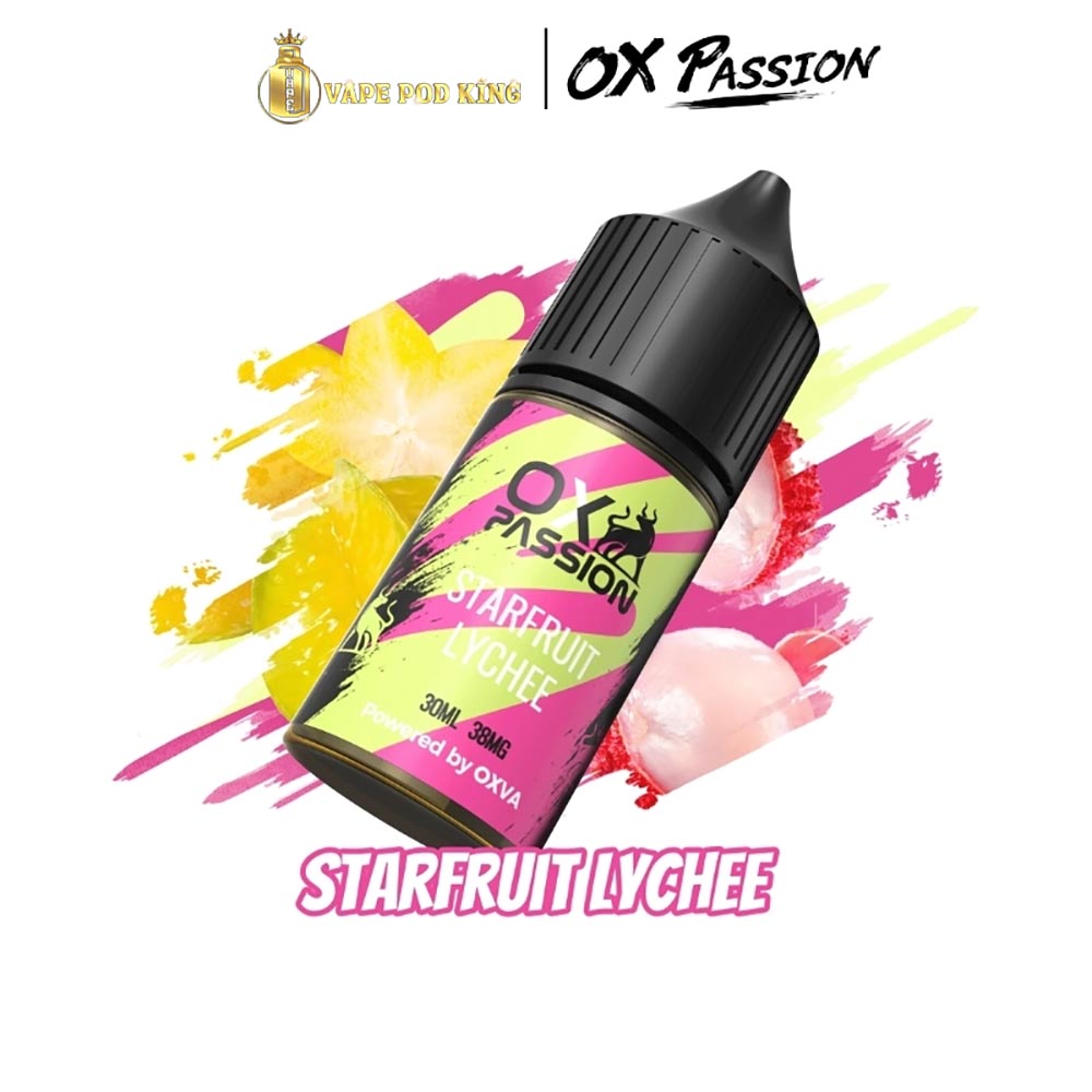 Ox Passion Juice Vải Khế - Starfruit Lychee 30ml