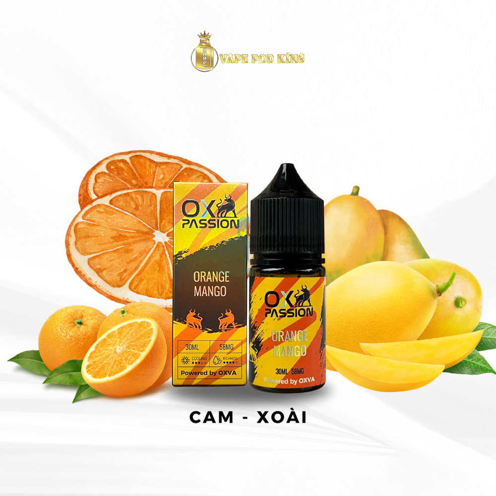 Ox Passion Juice Xoài Cam - Mango Orange 30ml