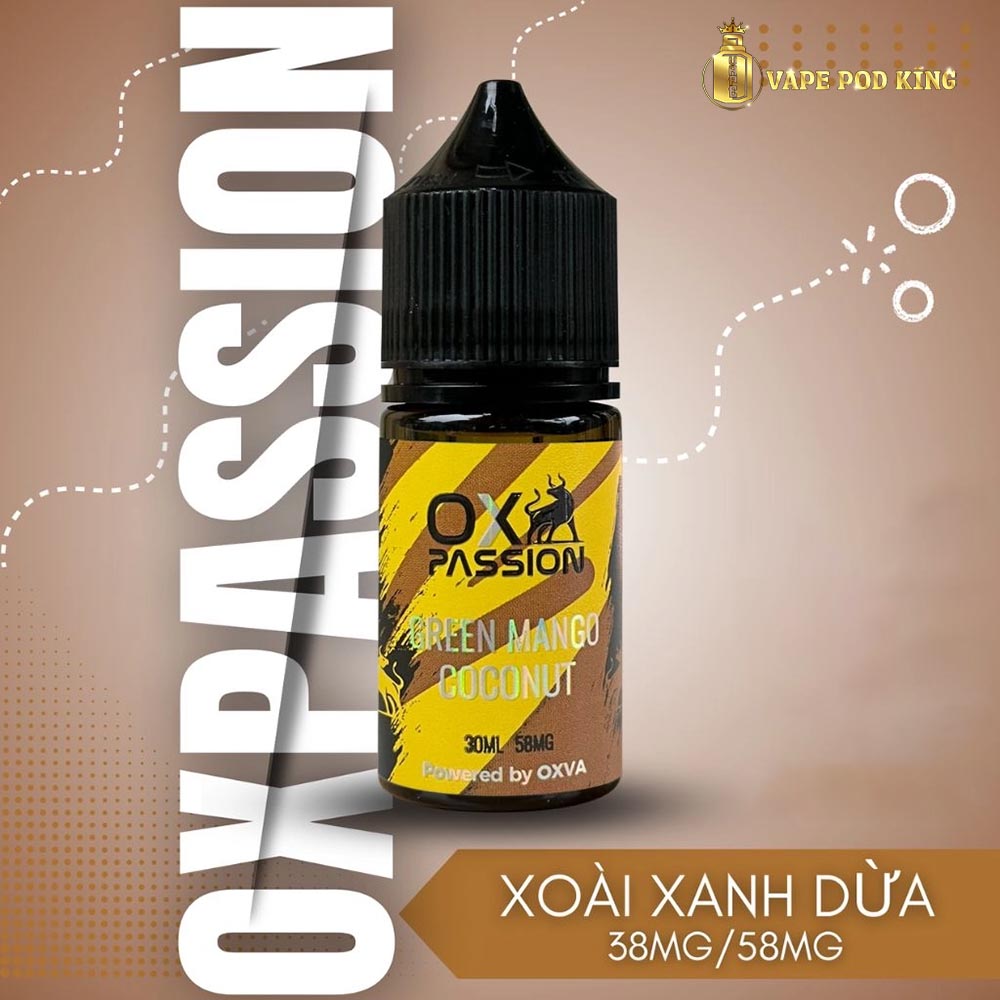 Ox Passion Juice Xoài Xanh Dừa - Green Mango Coconut 30ml