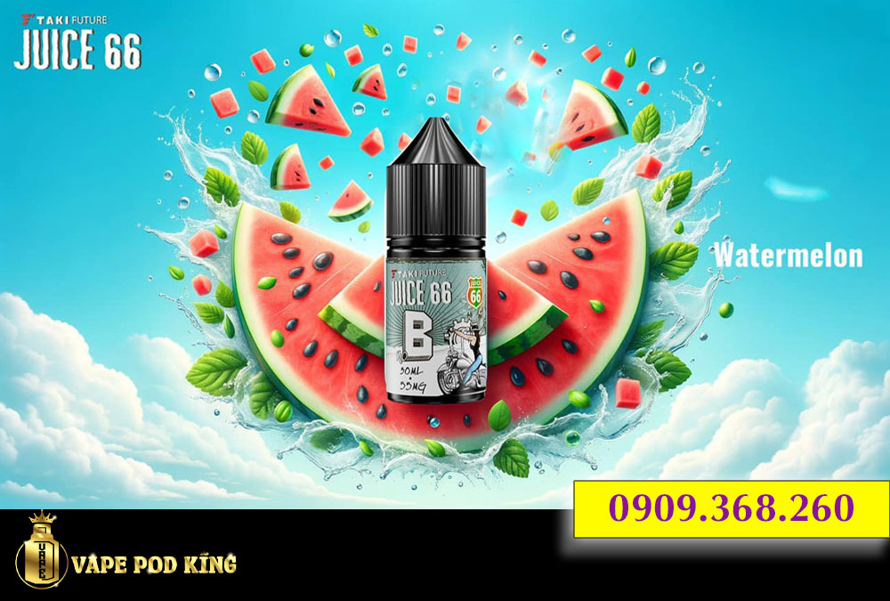 Taki Juice 66 B Dưa Hấu - Watermelon 30ml