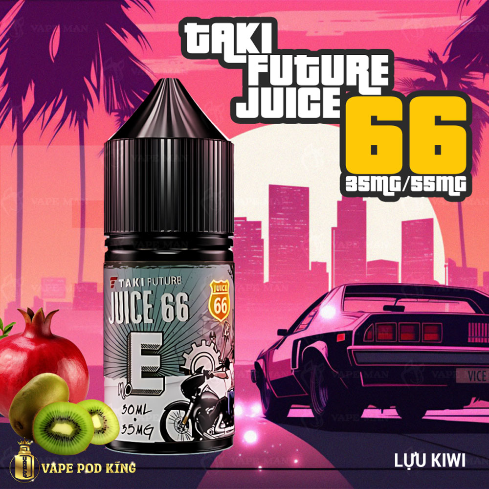Taki Juice 66 E Lựu Kiwi - Kiwi Pomegranate 30ml