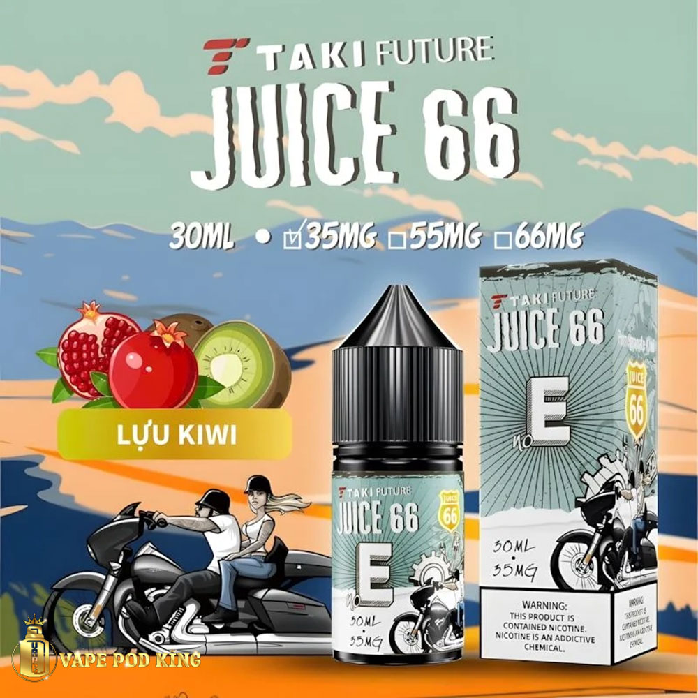Taki Juice 66 E Lựu Kiwi - Kiwi Pomegranate 30ml