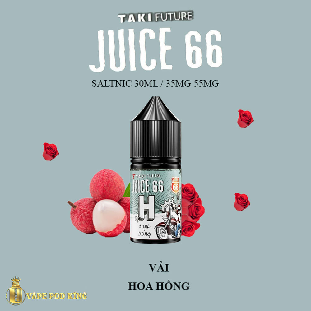 Taki Juice 66 H Hoa Hồng Vải - Fabric Roses 30ml