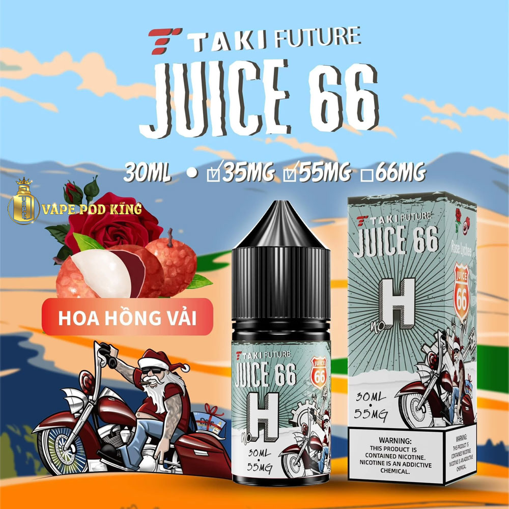 Taki Juice 66 H Hoa Hồng Vải - Fabric Roses 30ml