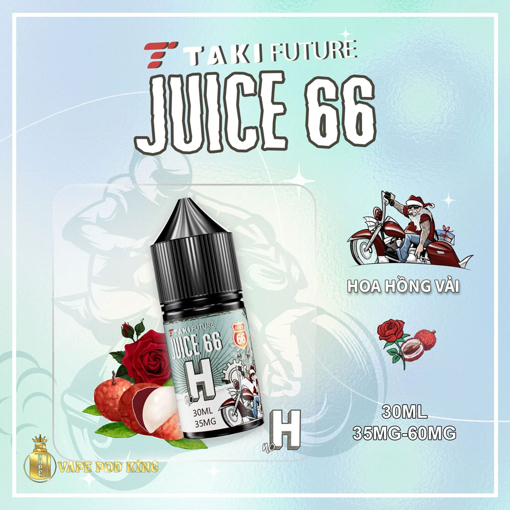 Taki Juice 66 H Hoa Hồng Vải - Fabric Roses 30ml
