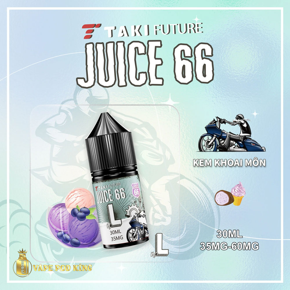 Taki Juice 66 L Kem Khoai Môn - Taro Cream 30ml