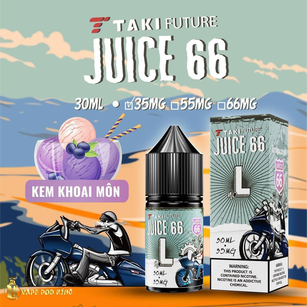 Taki Juice 66 L Kem Khoai Môn - Taro Cream 30ml