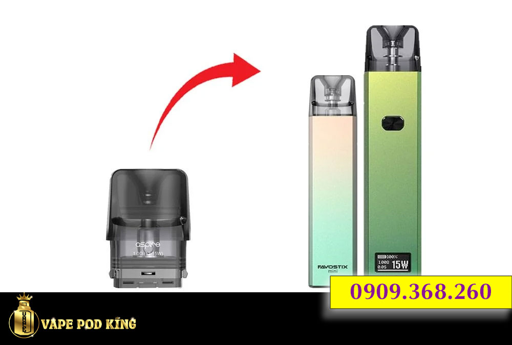 Đầu Pod Favostix 0.6 Ohm (v2) - Aspire