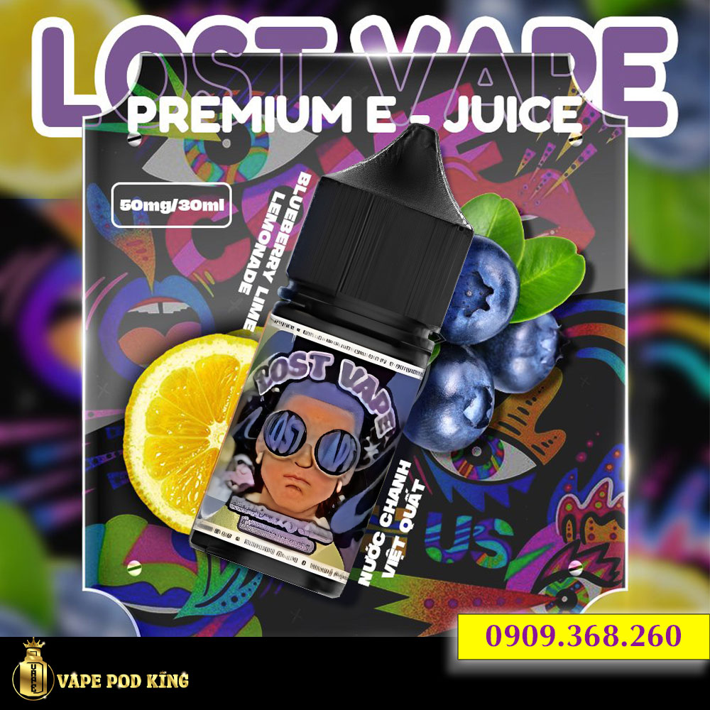 Lost Vape Premium Chanh Việt Quất - Blueberry Lime Lemonade 30ml