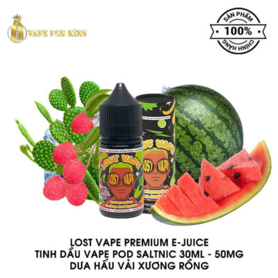 Lost Vape Premium Dưa Hấu Vải Xương Rồng - Watermelon Cactus And Lychee 30ml