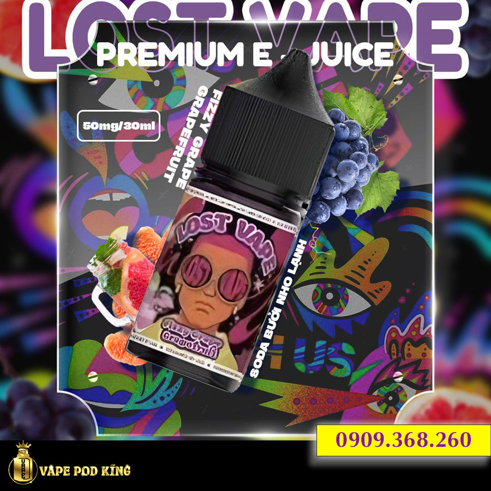 Lost Vape Premium Soda Nho Bưởi - Fizzy Grape Grapefruit 30ml