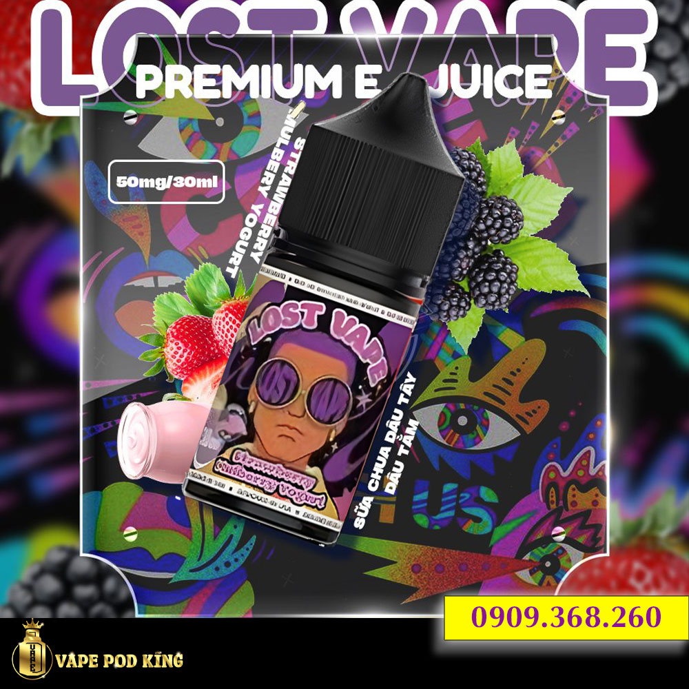Lost Vape Premium Sữa Chua Dâu Tây Dâu Tằm - Strawberry Mulberry Yogurt 30ml