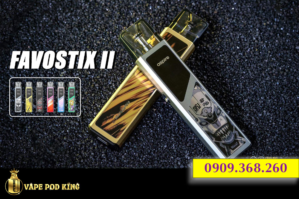 Review Pod System Aspire Favostix II Màu Mới 2024