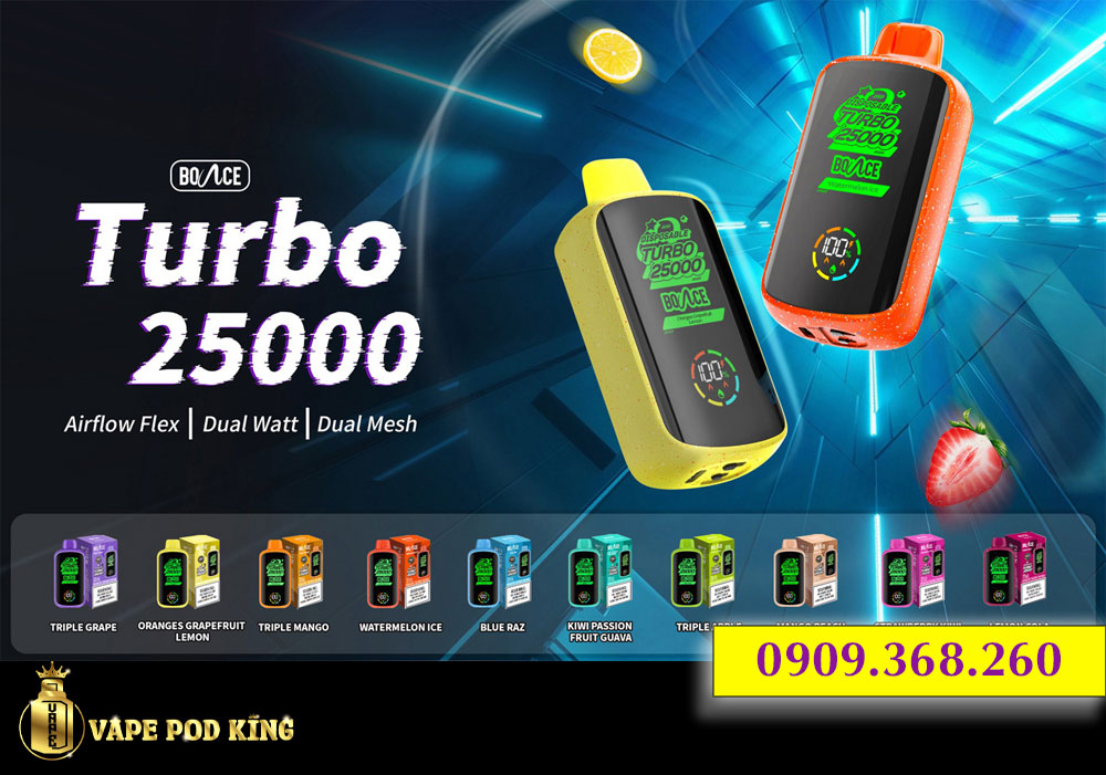 Bounce Turbo 25000 Hơi - Pod 1 Lần