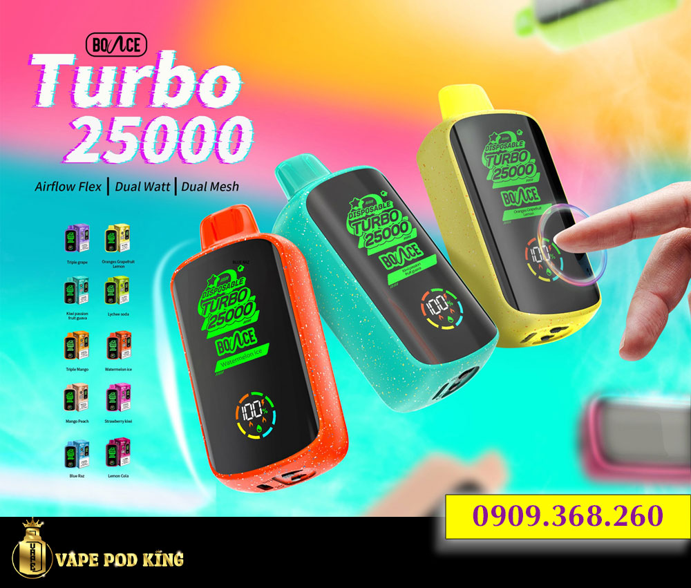 Bounce Turbo 25000 Hơi