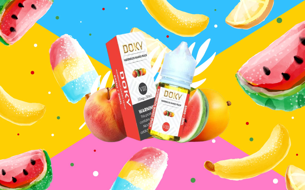 Doky Dưa Hấu Xoài Đào - Peach Mango Watermelon 30ml