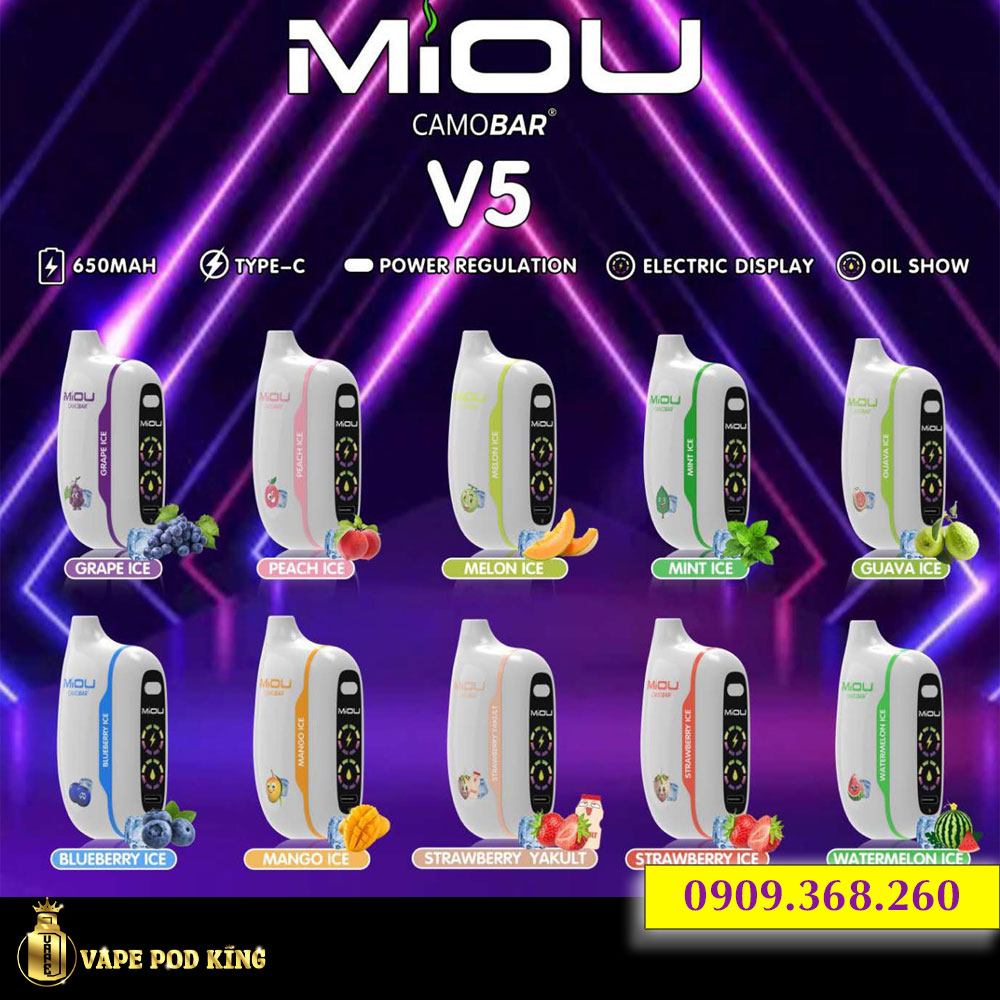 Miou V5 18000 Hơi