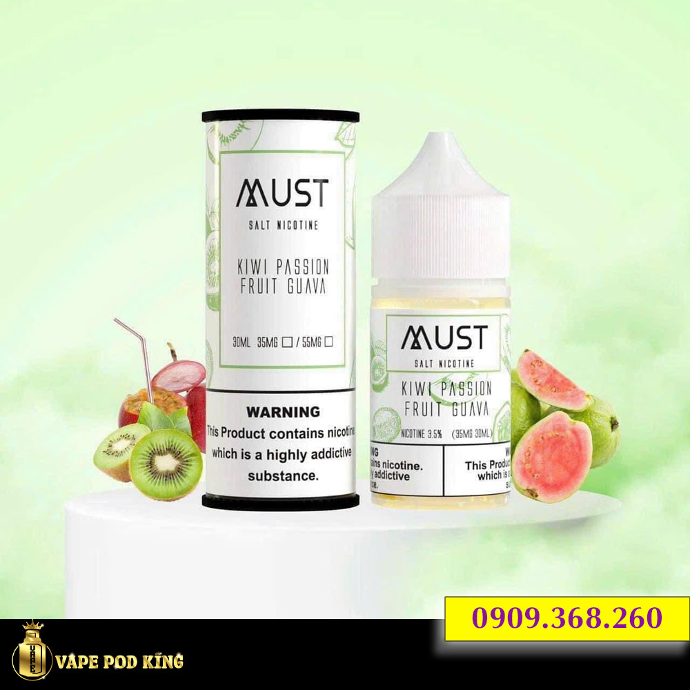 Must Chanh Leo Kiwi Ổi - Kiwi Passion Fruit Guava 30ml