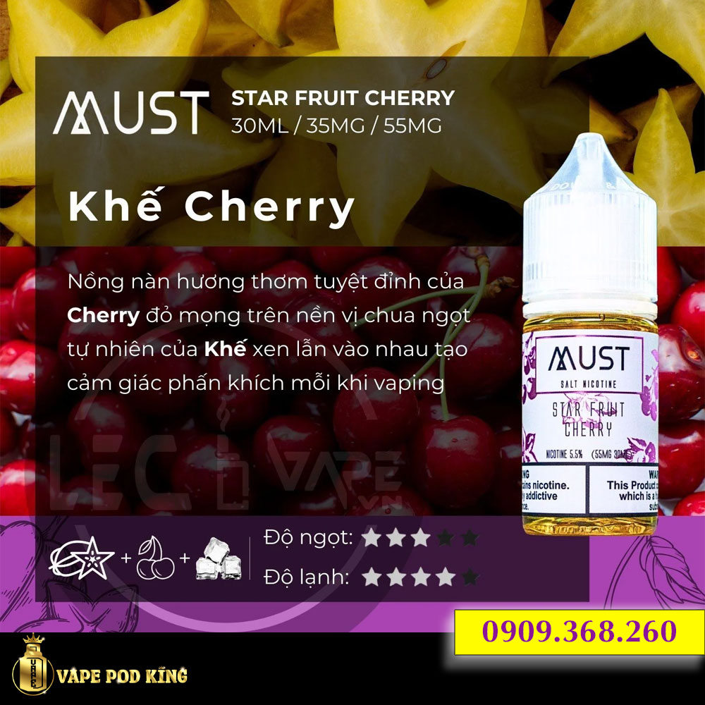 Must Khế Cherry - Star Fruit Cherry 30ml