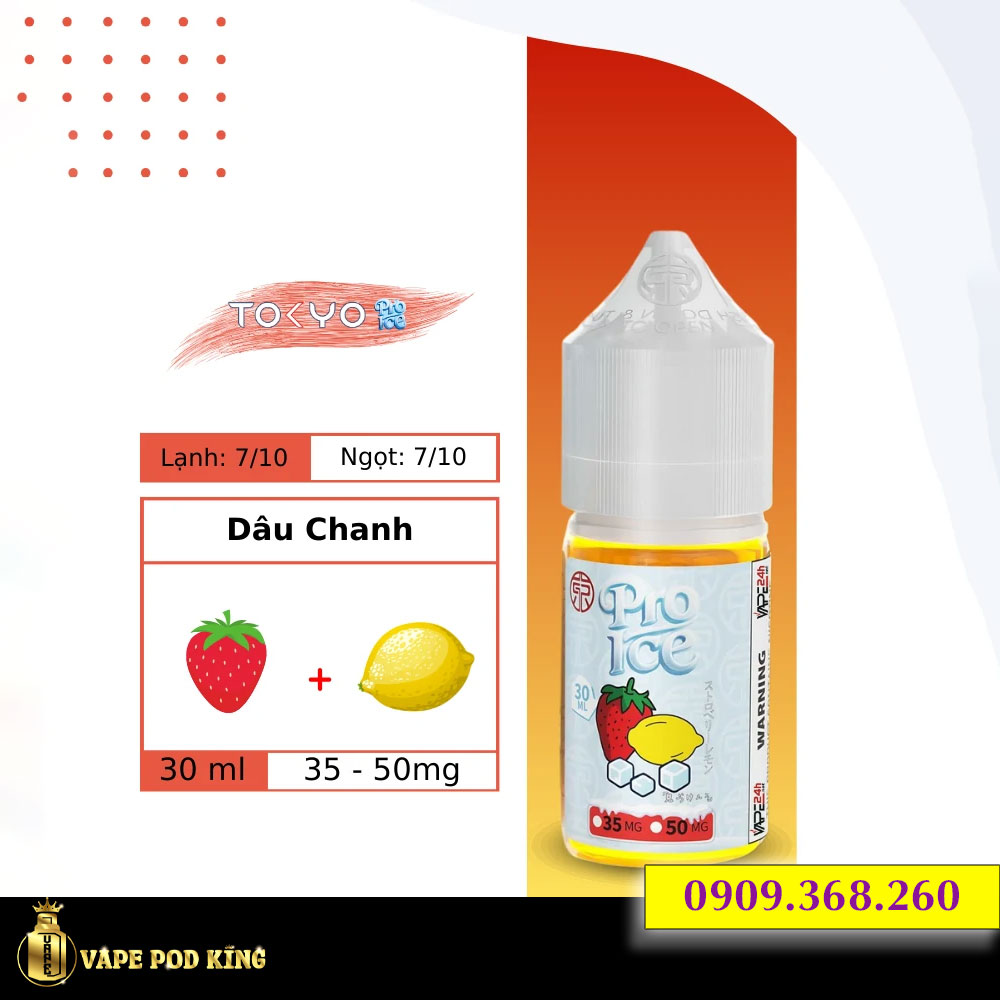 Tokyo Pro Dâu Chanh - Lemon Strawberry 30ml