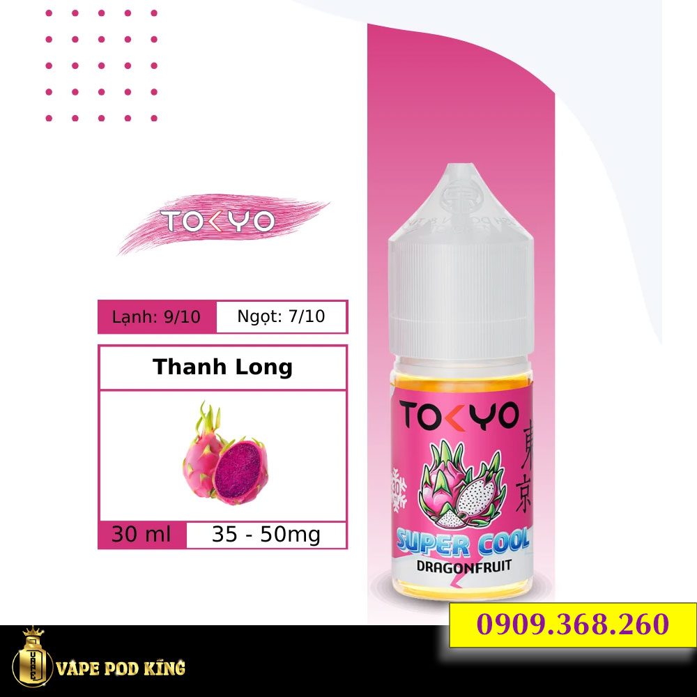 Tokyo Super Cool Thanh Long - Dragonfruit 30ml