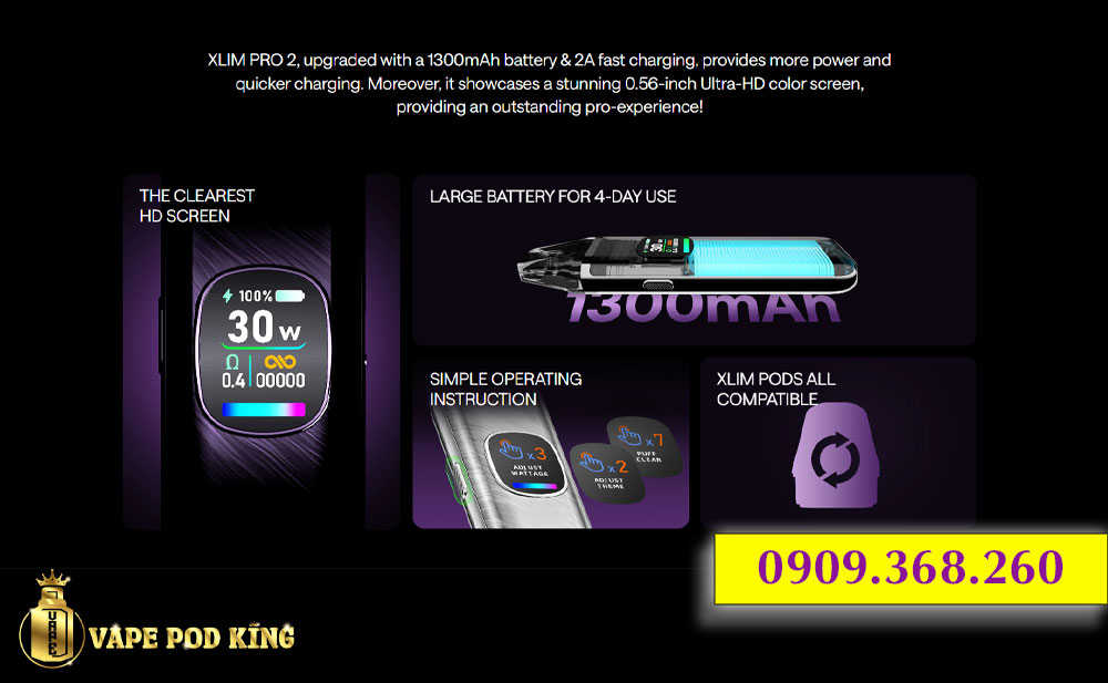 Xlim Pro 2 (V2) Pod Kit - Oxva