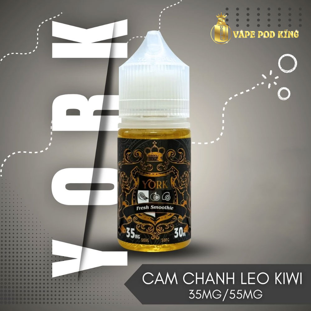 York Cam Kiwi Chanh Dây - Orange Kiwi Passion Fruit 30ml