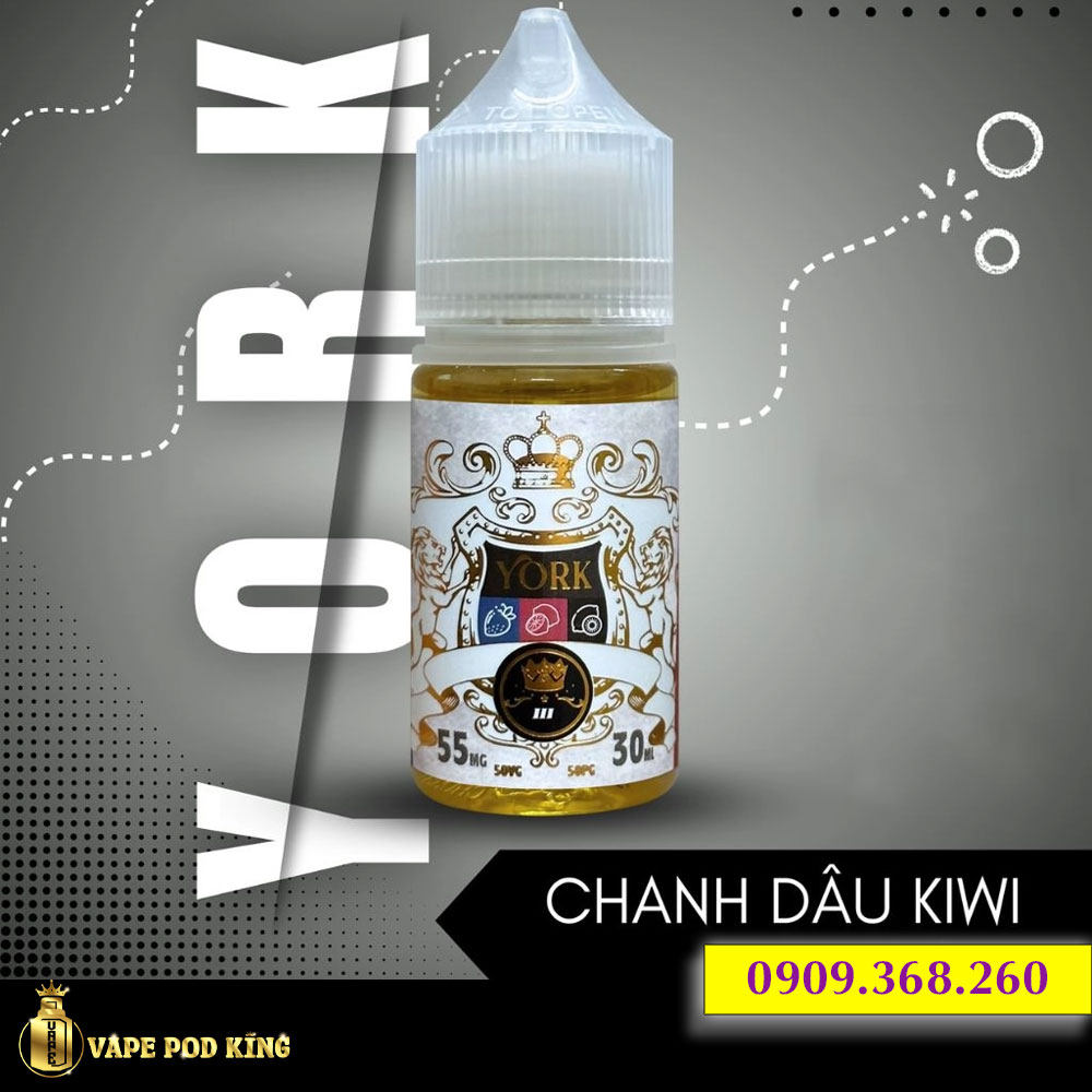 York Chanh Dâu Kiwi - Kiwi Strawberry Lemon 30ml
