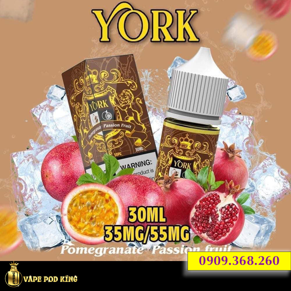 York Lựu Chanh Dây - Passion Fruit Pomegranate 30ml