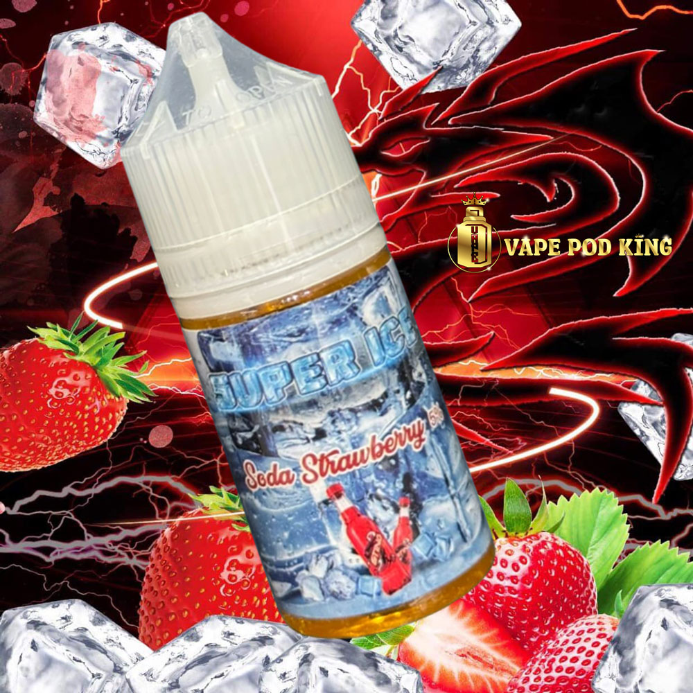 Super Ice Sting Dâu - Soda Strawberry Ice 30ml