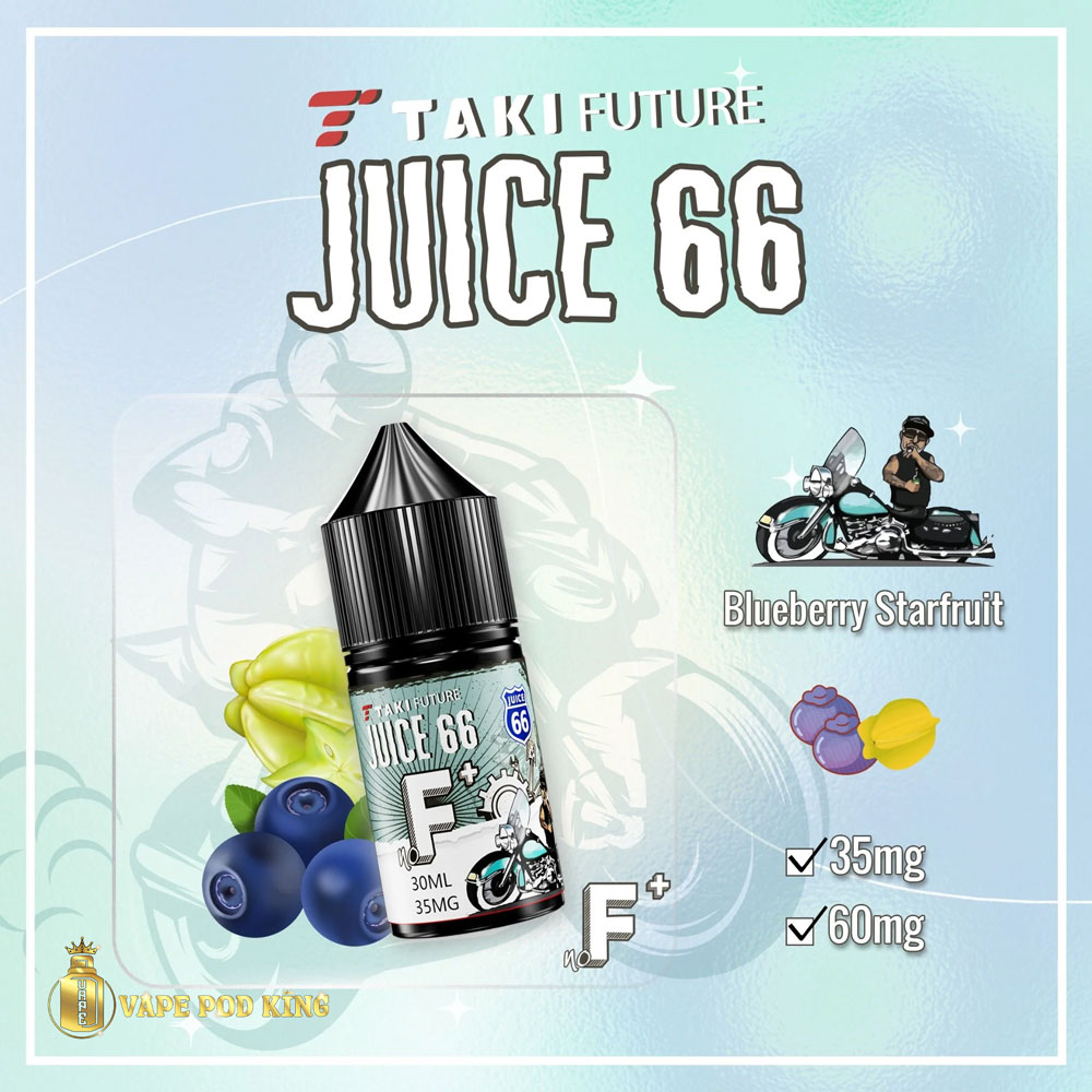 Taki Juice 66 F Việt Quất Khế - Blueberry Starfruit 30ml