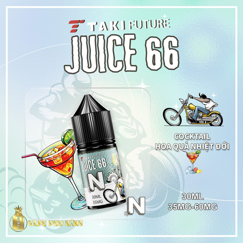 Taki Juice 66 N Cocktail Hoa Quả Nhiệt Đới - Tropical Fruit Cocktail 30ml